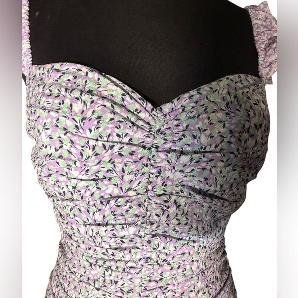 French Connection Enora Breya Verona Ruched Mini Dress Womens Sz 6 NWT Romantic - Picture 5 of 9